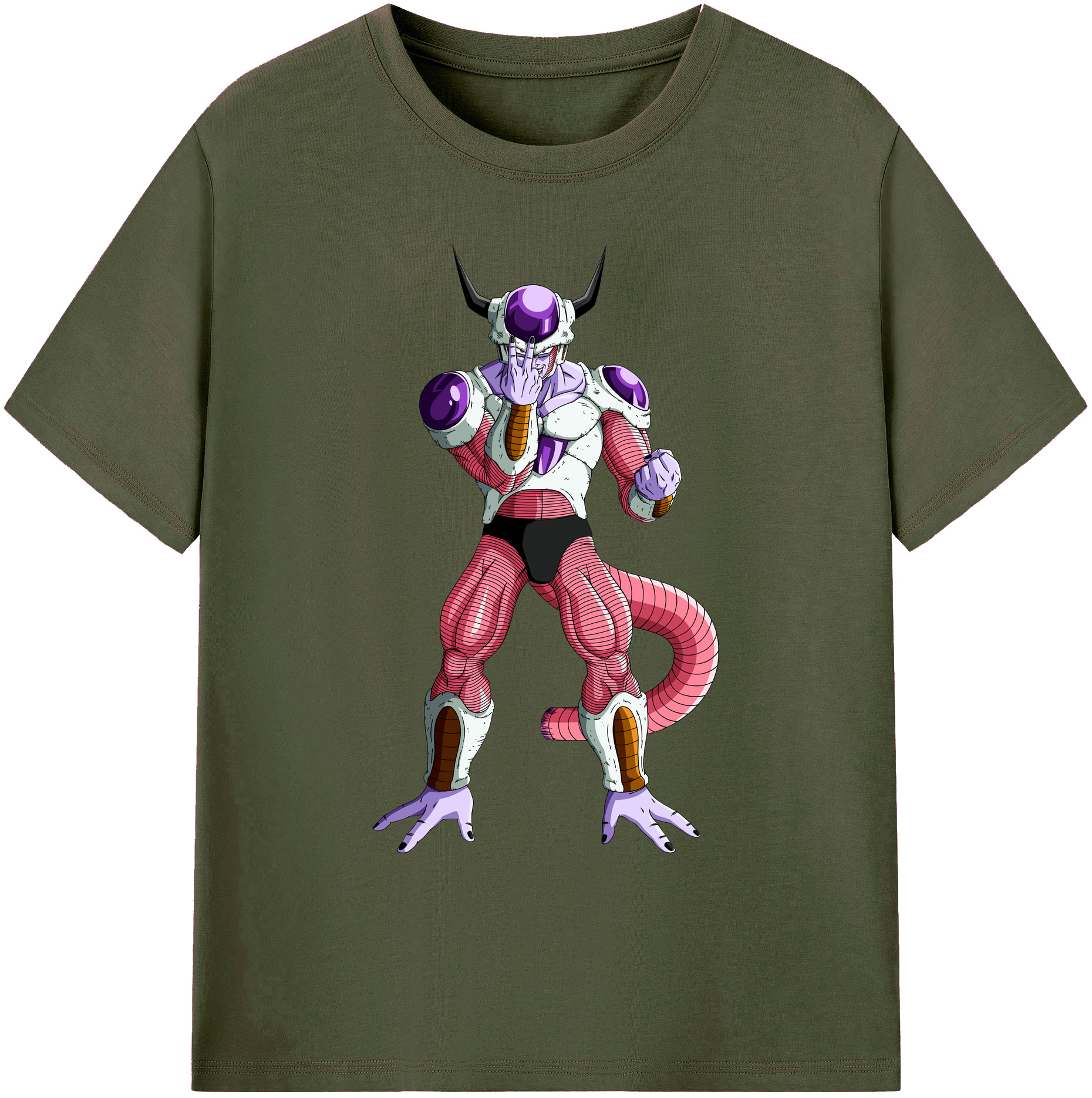 （画像用） ドラゴンボール フリーザ DRAGON BALL Frieza 綿100％ メンズ半袖Tシャツ｜肌触りやわらか＆通気性